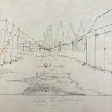 Geometric Perspective Drawings: Beautiful Mid 19th Century Notebook, 20 p, Full, Plus Extra