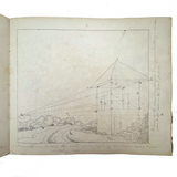 Geometric Perspective Drawings: Beautiful Mid 19th Century Notebook, 20 p, Full, Plus Extra
