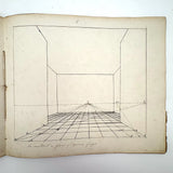 Geometric Perspective Drawings: Beautiful Mid 19th Century Notebook, 20 p, Full, Plus Extra