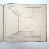 Geometric Perspective Drawings: Beautiful Mid 19th Century Notebook, 20 p, Full, Plus Extra