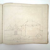 Geometric Perspective Drawings: Beautiful Mid 19th Century Notebook, 20 p, Full, Plus Extra