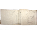 Geometric Perspective Drawings: Beautiful Mid 19th Century Notebook, 20 p, Full, Plus Extra