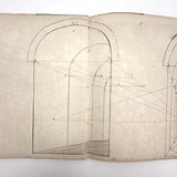 Geometric Perspective Drawings: Beautiful Mid 19th Century Notebook, 20 p, Full, Plus Extra