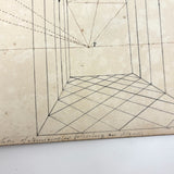Geometric Perspective Drawings: Beautiful Mid 19th Century Notebook, 20 p, Full, Plus Extra