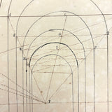 Geometric Perspective Drawings: Beautiful Mid 19th Century Notebook, 20 p, Full, Plus Extra