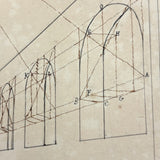 Geometric Perspective Drawings: Beautiful Mid 19th Century Notebook, 20 p, Full, Plus Extra
