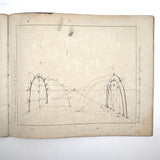 Geometric Perspective Drawings: Beautiful Mid 19th Century Notebook, 20 p, Full, Plus Extra