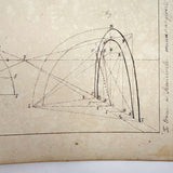 Geometric Perspective Drawings: Beautiful Mid 19th Century Notebook, 20 p, Full, Plus Extra