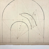 Geometric Perspective Drawings: Beautiful Mid 19th Century Notebook, 20 p, Full, Plus Extra