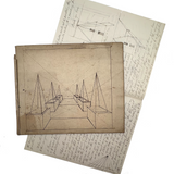 Geometric Perspective Drawings: Beautiful Mid 19th Century Notebook, 20 p, Full, Plus Extra
