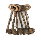 Set of Six Giant Iron, Gold Painted Odd Fellows/Masonic Ceremonial Keys on Wire Ring