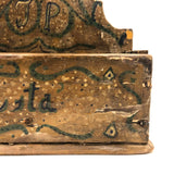 J.P Justa, Joyfully Painted 19th Century Folk Art Wall Box