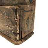 J.P Justa, Joyfully Painted 19th Century Folk Art Wall Box