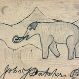 Memoir of Charles Henry Porter by E. Goodrich Smith, 1849, with Wooly Mammoth Endpaper Drawing