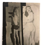 Nailed Up Pin Ups, Unusual Old Paper Print Photo