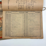 1886 + 1888 Almanacs with Handwritten Daily Diaries