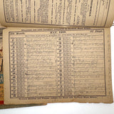 1886 + 1888 Almanacs with Handwritten Daily Diaries