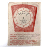 Lot of 1920s Masonic Emblem Drawings and Certificates