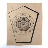 Lot of 1920s Masonic Emblem Drawings and Certificates