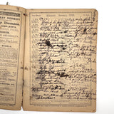 1886 + 1888 Almanacs with Handwritten Daily Diaries