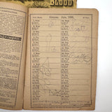 1886 + 1888 Almanacs with Handwritten Daily Diaries