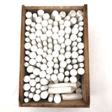 1920s American Crayon Co. One Gross Box Tapered White Waltham Chalk, Near Full