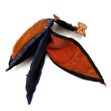 A. Campbell's Hanging Velvet and Silk Folk Art Sewing Owl with American Flag Bow