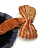 A. Campbell's Hanging Velvet and Silk Folk Art Sewing Owl with American Flag Bow