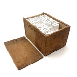1920s American Crayon Co. One Gross Box Tapered White Waltham Chalk, Near Full
