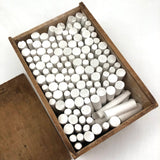 1920s American Crayon Co. One Gross Box Tapered White Waltham Chalk, Near Full