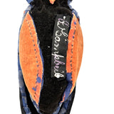 A. Campbell's Hanging Velvet and Silk Folk Art Sewing Owl with American Flag Bow