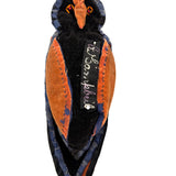 A. Campbell's Hanging Velvet and Silk Folk Art Sewing Owl with American Flag Bow