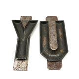 (I love) YU! Pair of Old Tin Chocolate Molds
