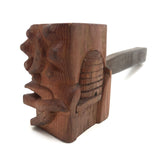 Charming Folk Art Daughters of Rebekah / Odd Fellows Carved Gavel with Block