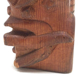 Charming Folk Art Daughters of Rebekah / Odd Fellows Carved Gavel with Block