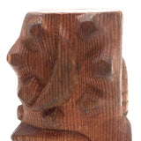 Charming Folk Art Daughters of Rebekah / Odd Fellows Carved Gavel with Block