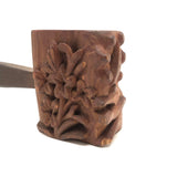 Charming Folk Art Daughters of Rebekah / Odd Fellows Carved Gavel with Block