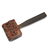 Charming Folk Art Daughters of Rebekah / Odd Fellows Carved Gavel with Block