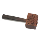 Charming Folk Art Daughters of Rebekah / Odd Fellows Carved Gavel with Block