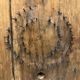 Super Primitive Early Handmade Pinball Game with Lots of Nails