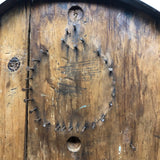 Super Primitive Early Handmade Pinball Game with Lots of Nails