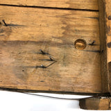 Super Primitive Early Handmade Pinball Game with Lots of Nails