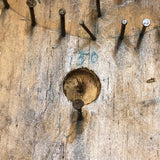 Super Primitive Early Handmade Pinball Game with Lots of Nails