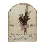 May Angels Twine for Three, 1876 Handmade Remembrance for Sade Robert's