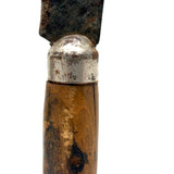 Antique Handmade Folk Art Knife with Carved Boot Handle