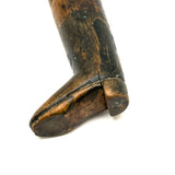 Antique Handmade Folk Art Knife with Carved Boot Handle