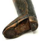 Antique Handmade Folk Art Knife with Carved Boot Handle