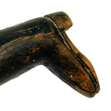 Antique Handmade Folk Art Knife with Carved Boot Handle