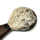 Unusual Old Carved Comb with Booted Leg Shaped Handle