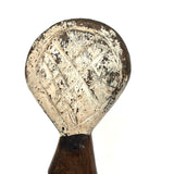 Unusual Old Carved Comb with Booted Leg Shaped Handle